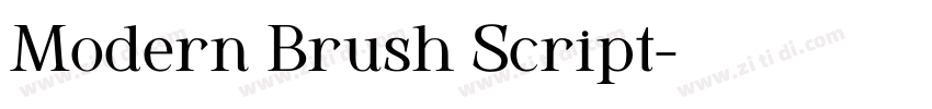 Modern Brush Script字体转换 Modern Brush Script字体转换